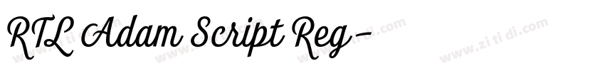 RTL Adam Script Reg字体转换